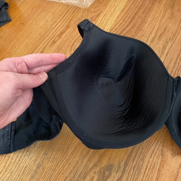 TORRID Plus Size Perfect T-Shirt Bra Solid Black Bow w/ Cutout Underwire 44DDD - Picture 14 of 16